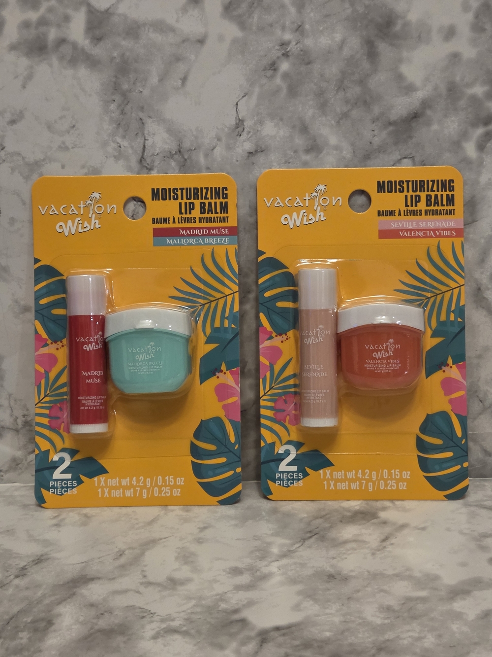 Moisturizing Lip Balm Duo Pack - Madrid/Mallorca & Seville/Valencia